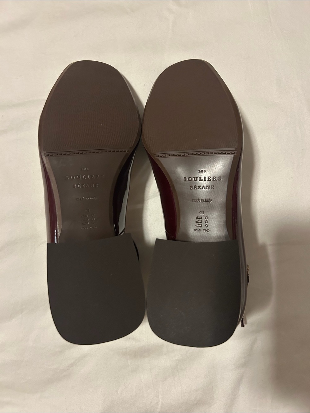 NIB Sezane Patent Leather Block Heel Pumps with Ankle Strap - 10 - Picture 7 of 9
